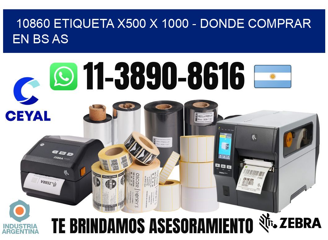 10860 etiqueta x500 x 1000 - Donde Comprar en bs as