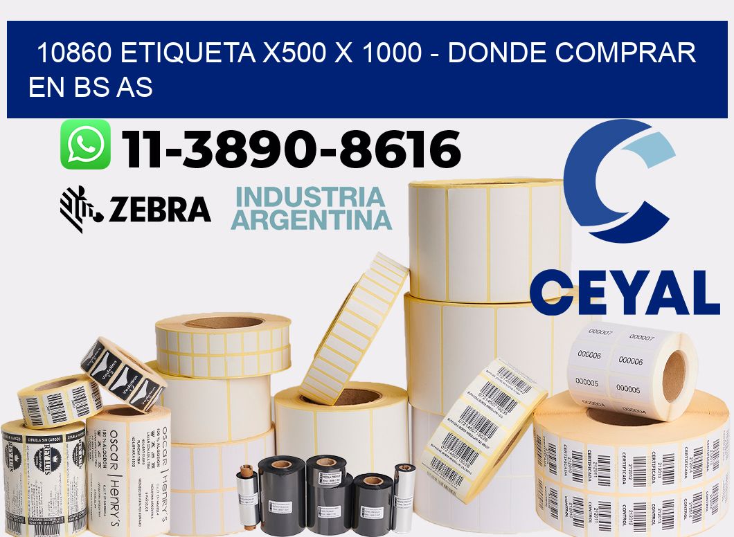 10860 etiqueta x500 x 1000 - Donde Comprar en bs as