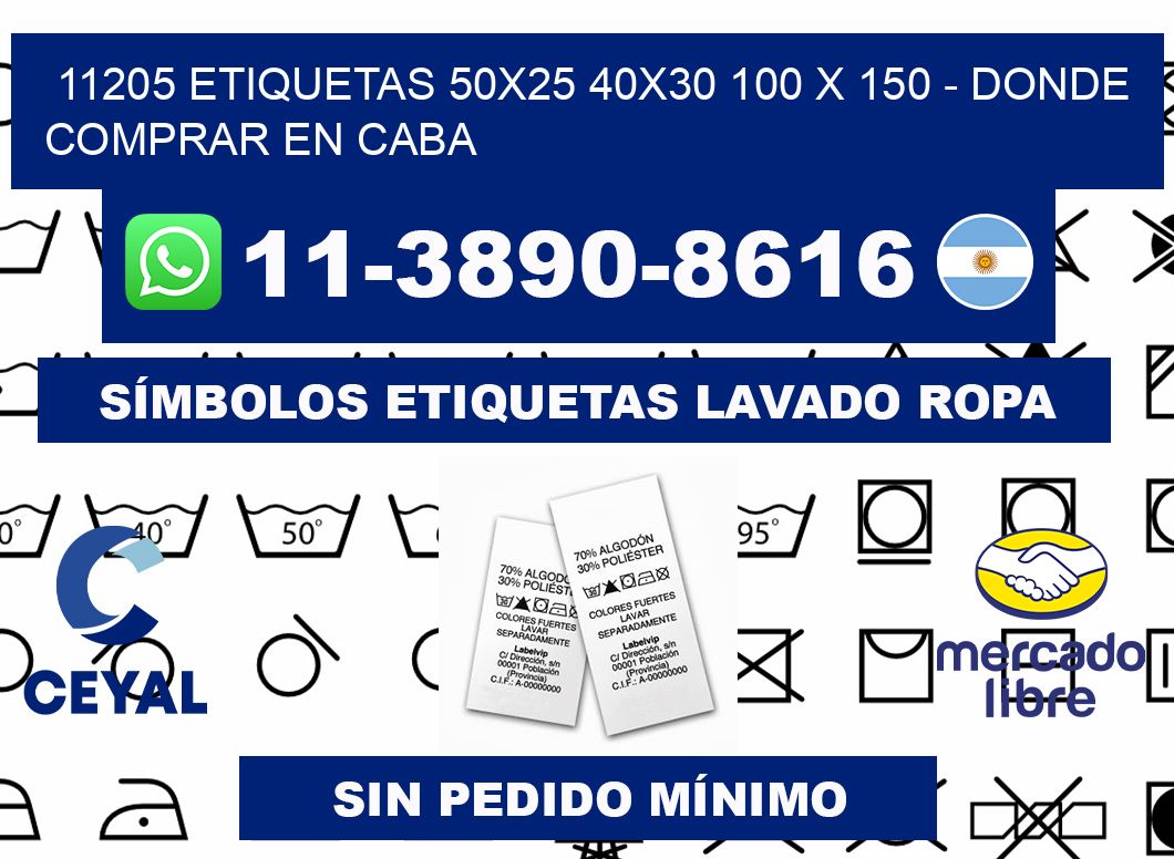 11205 etiquetas 50x25 40x30 100 x 150 - Donde Comprar en Caba