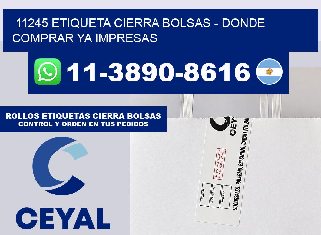 11245 etiqueta Cierra Bolsas – Donde Comprar ya impresas