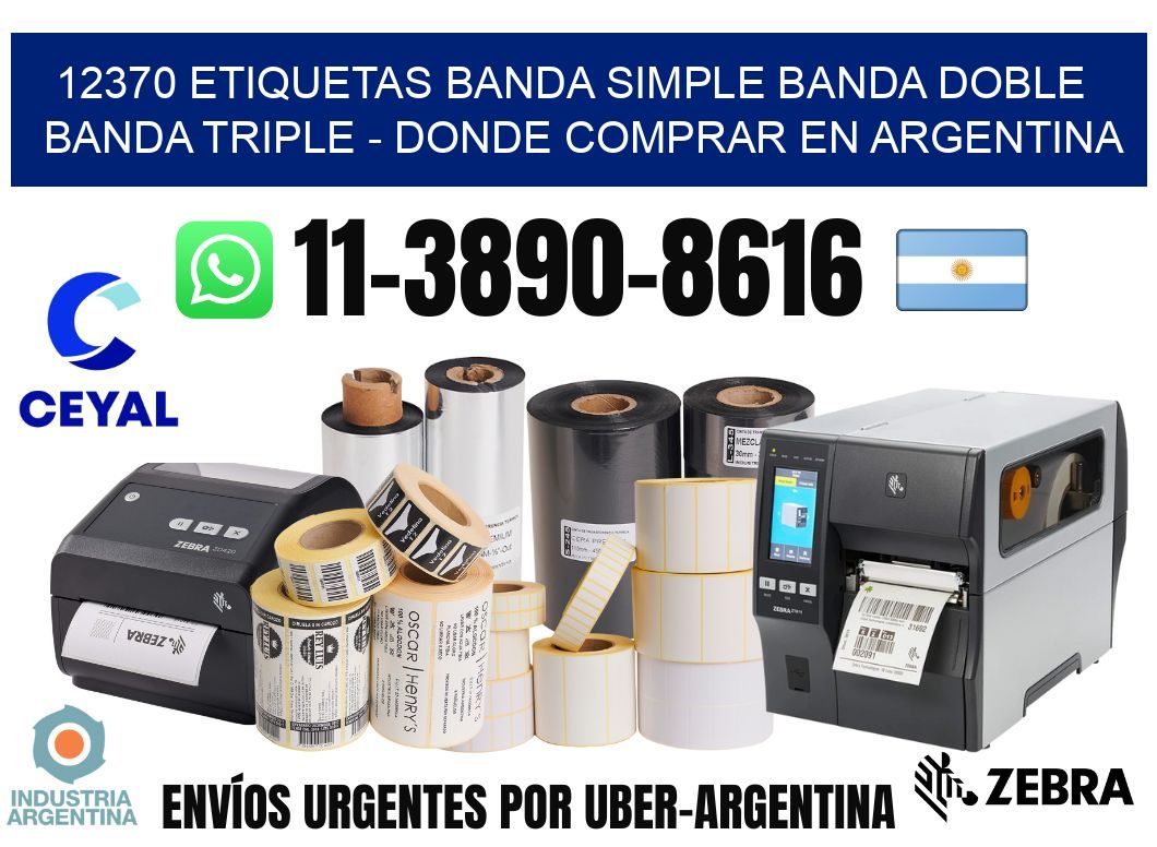 12370 etiquetas banda simple banda doble banda triple - Donde Comprar en Argentina