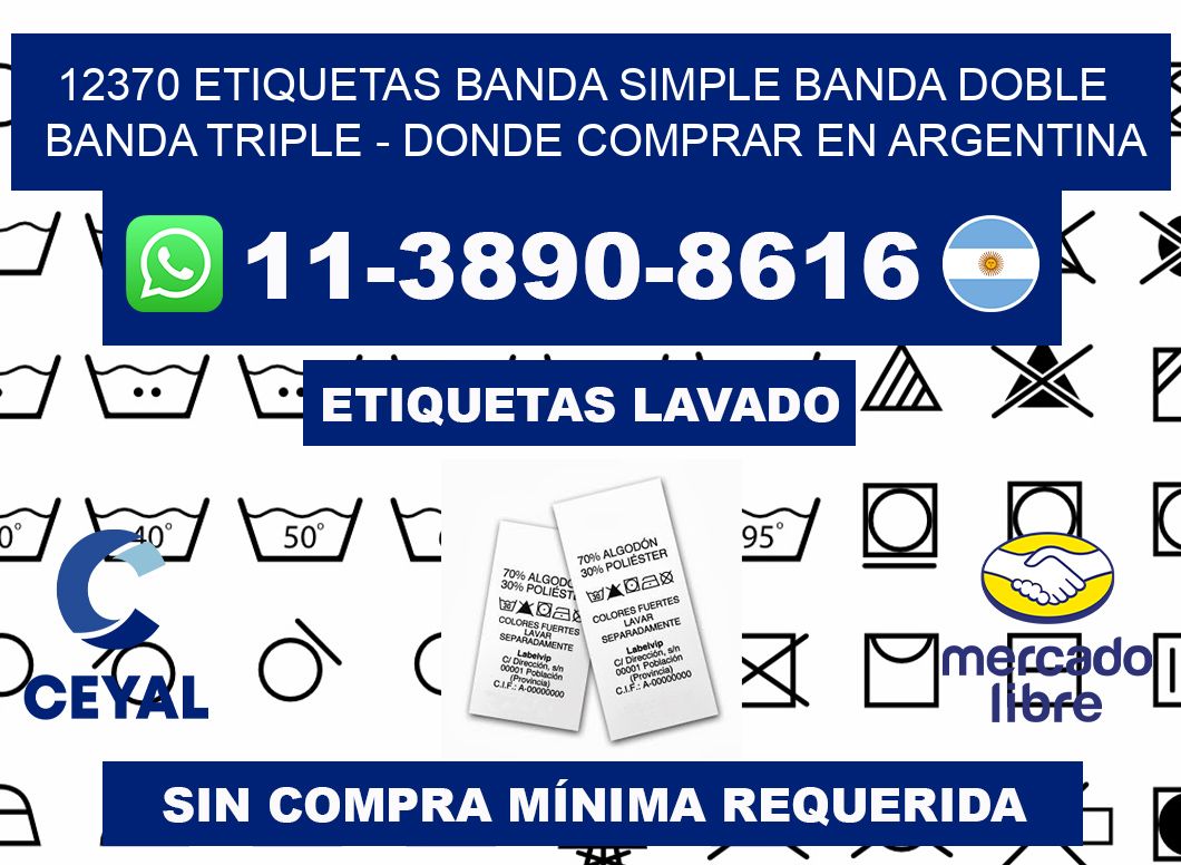 12370 etiquetas banda simple banda doble banda triple - Donde Comprar en Argentina