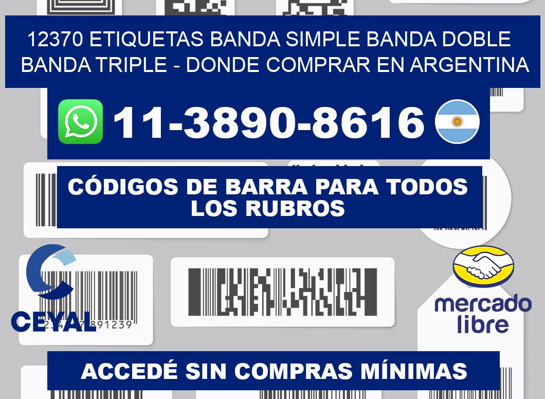 12370 etiquetas banda simple banda doble banda triple - Donde Comprar en Argentina