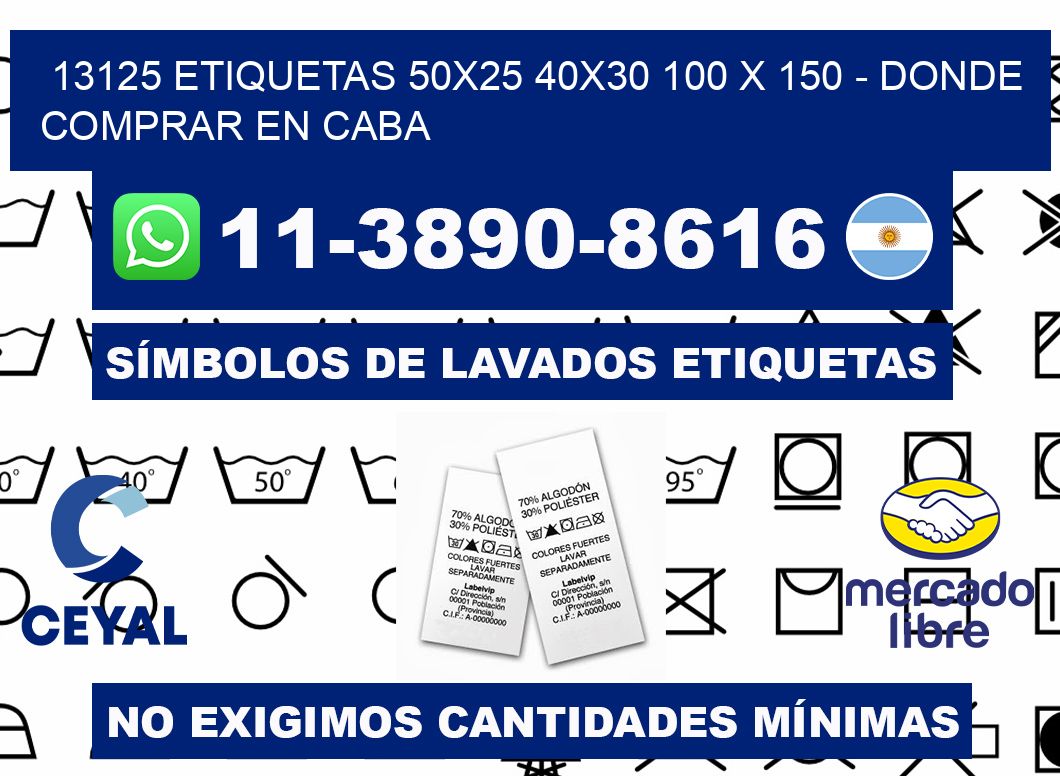 13125 etiquetas 50x25 40x30 100 x 150 - Donde Comprar en Caba