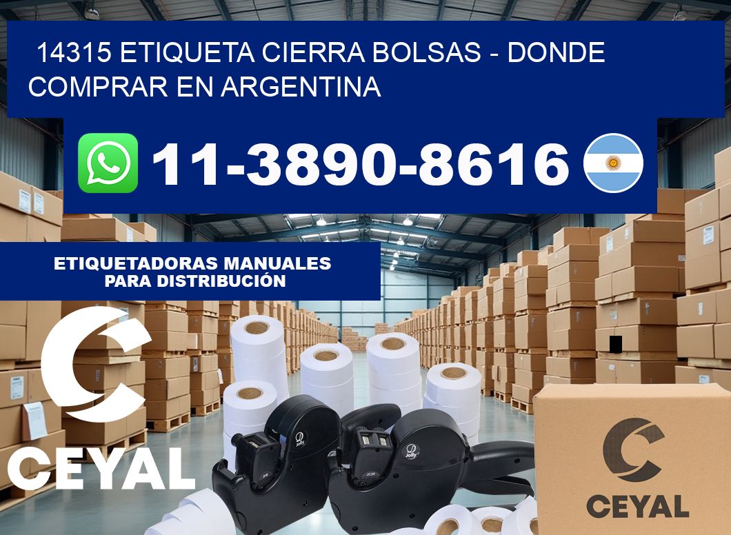 14315 etiqueta Cierra Bolsas – Donde Comprar en Argentina