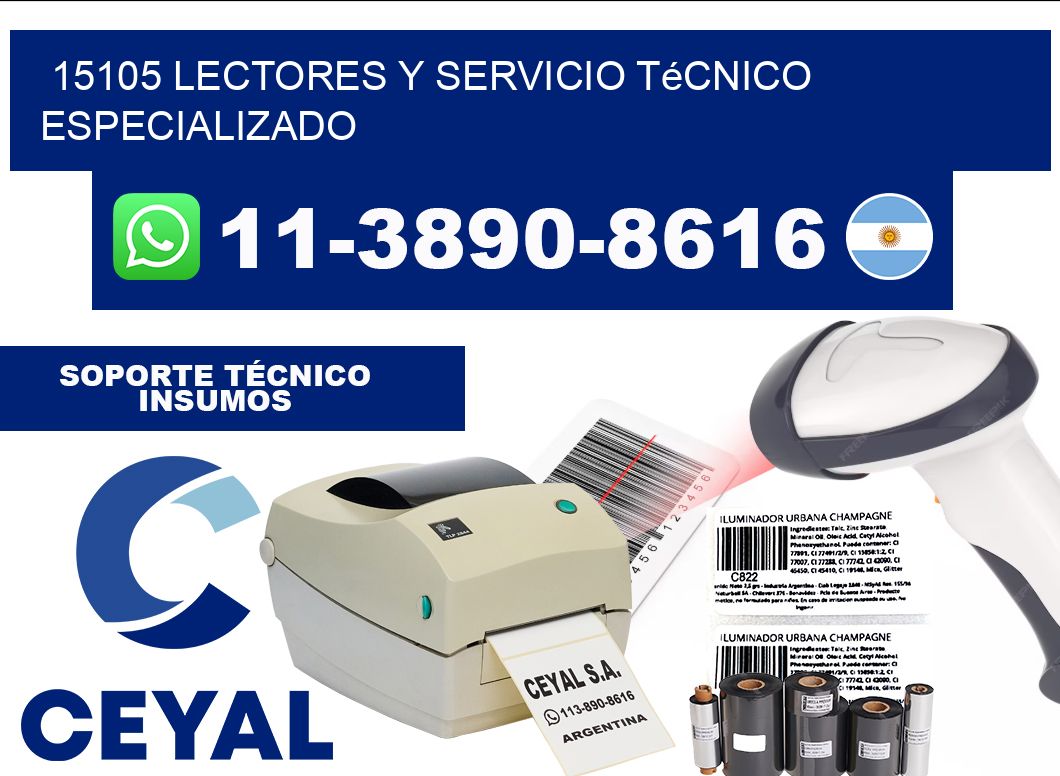 15105 Lectores y Servicio Técnico Especializado