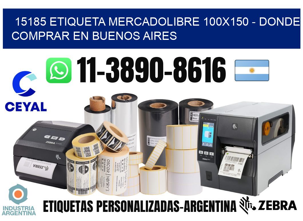 15185 etiqueta MercadoLibre 100x150 - Donde Comprar en Buenos Aires