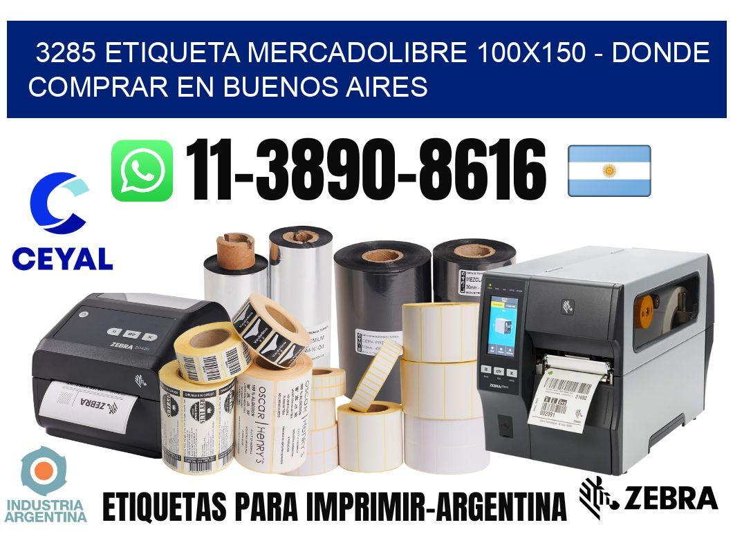 3285 etiqueta MercadoLibre 100x150 - Donde Comprar en Buenos Aires