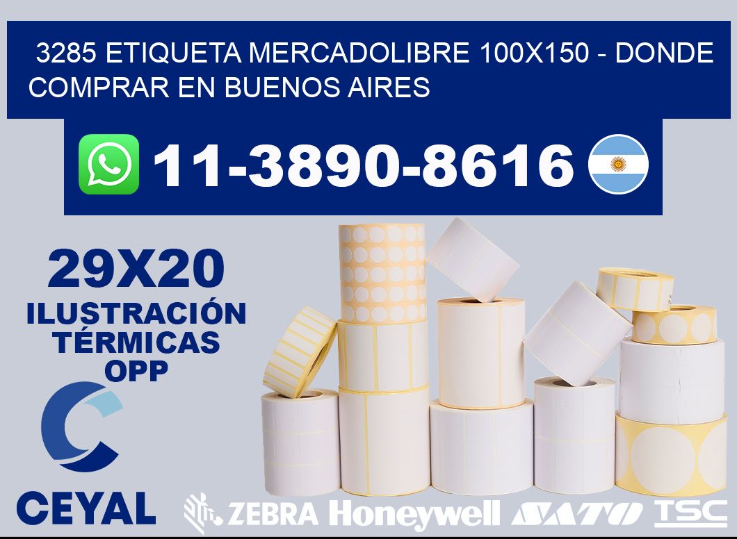 3285 etiqueta MercadoLibre 100x150 - Donde Comprar en Buenos Aires