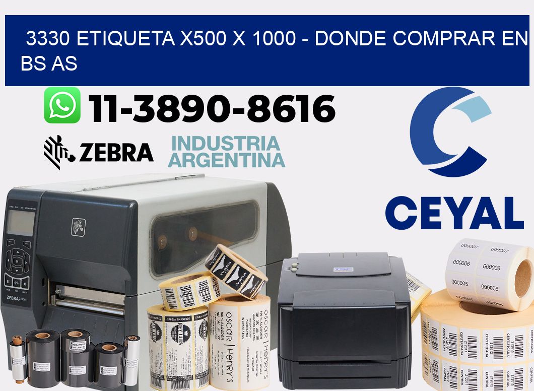 3330 etiqueta x500 x 1000 - Donde Comprar en bs as