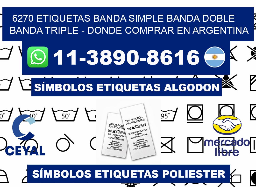 6270 etiquetas banda simple banda doble banda triple - Donde Comprar en Argentina