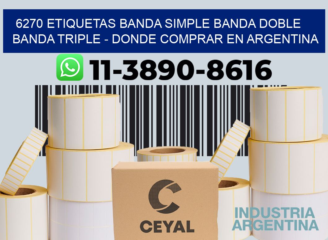 6270 etiquetas banda simple banda doble banda triple - Donde Comprar en Argentina