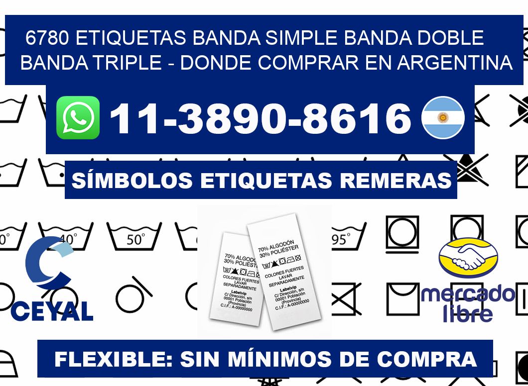 6780 etiquetas banda simple banda doble banda triple - Donde Comprar en Argentina