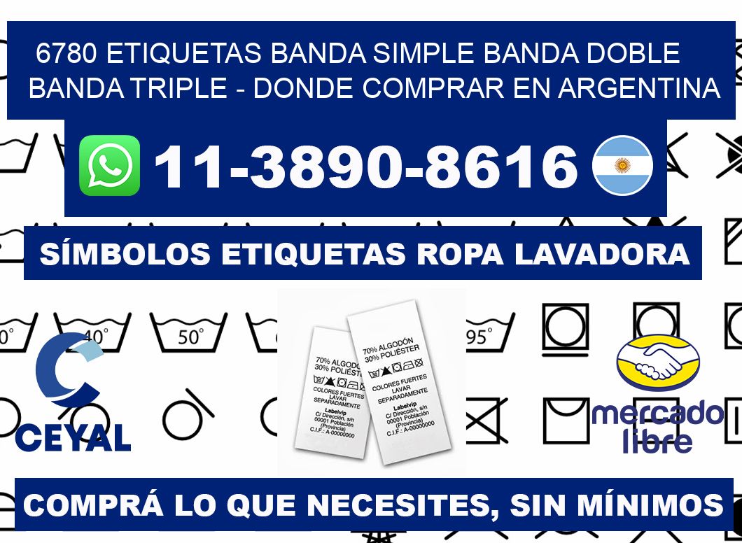 6780 etiquetas banda simple banda doble banda triple - Donde Comprar en Argentina