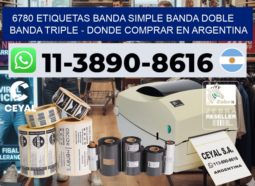 6780 etiquetas banda simple banda doble banda triple – Donde Comprar en Argentina