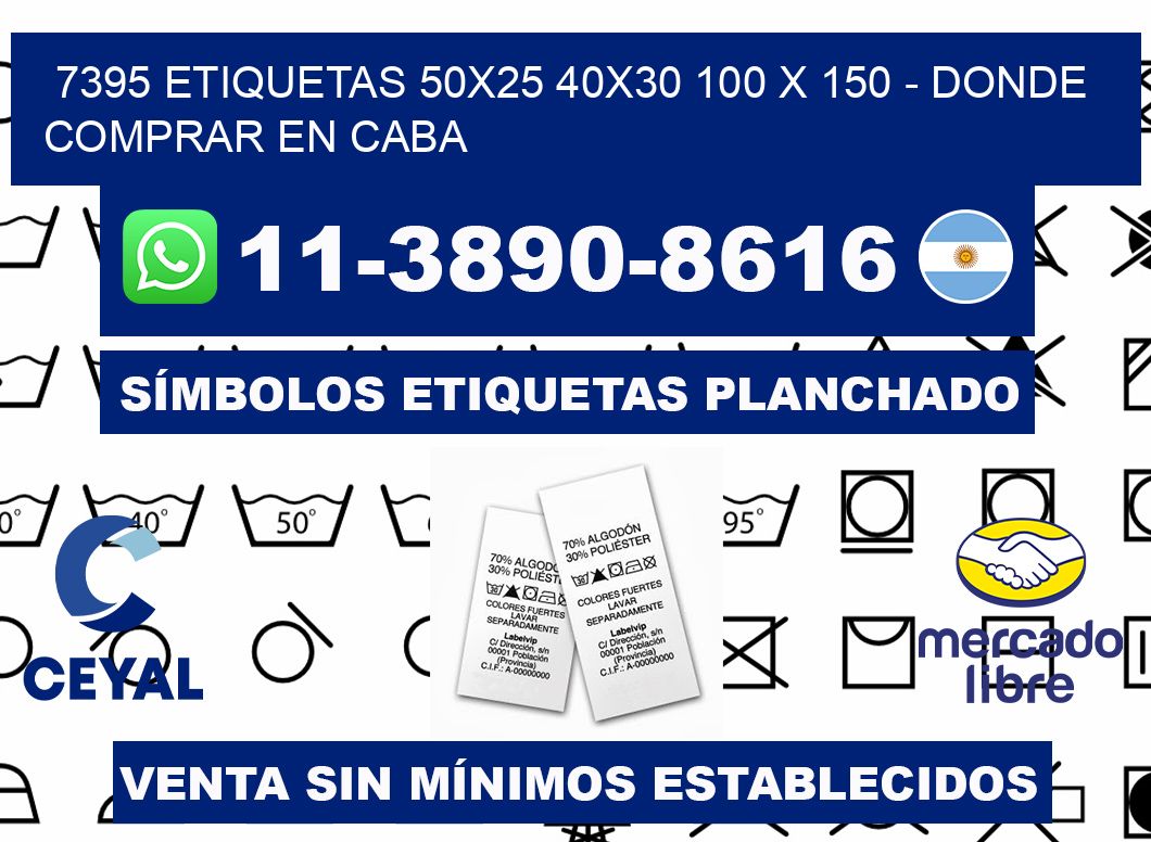 7395 etiquetas 50x25 40x30 100 x 150 - Donde Comprar en Caba