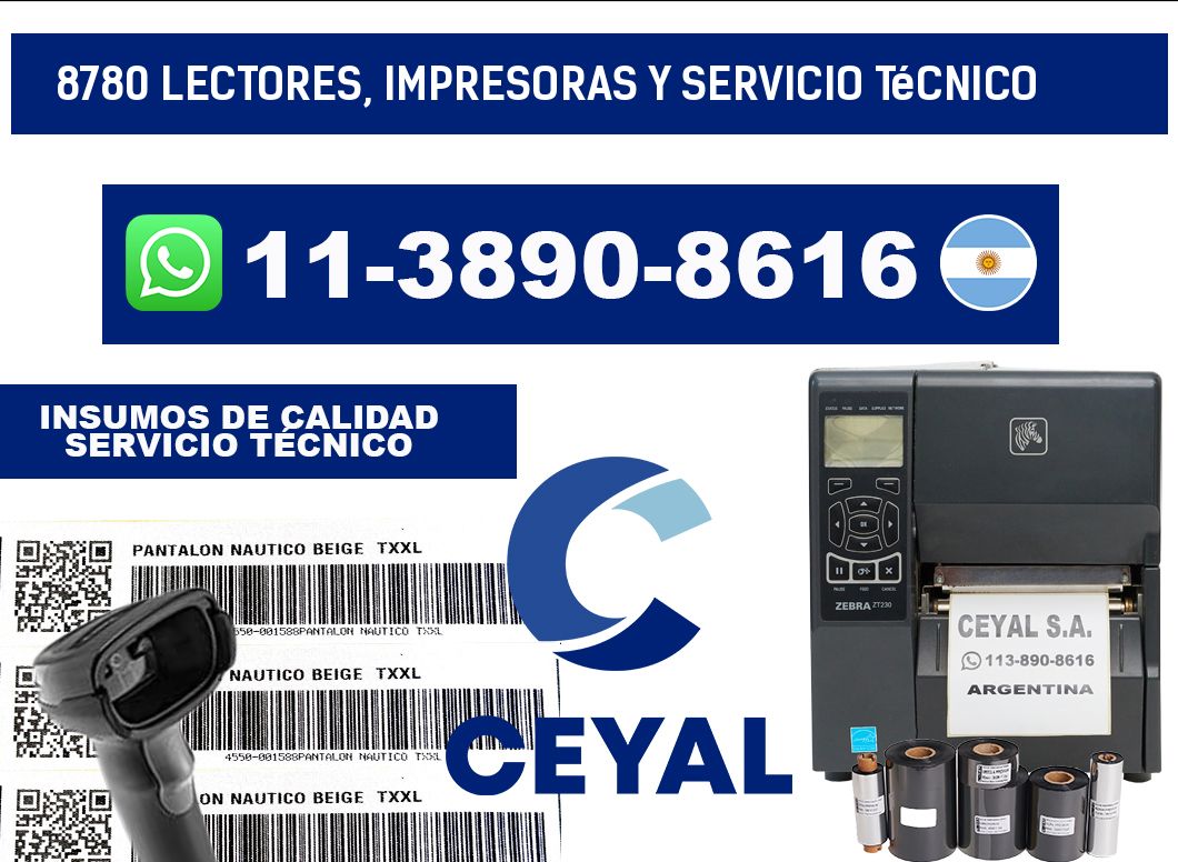 8780 Lectores, Impresoras y Servicio Técnico