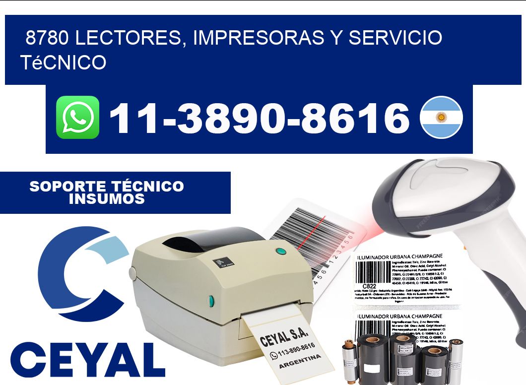 8780 Lectores, Impresoras y Servicio Técnico
