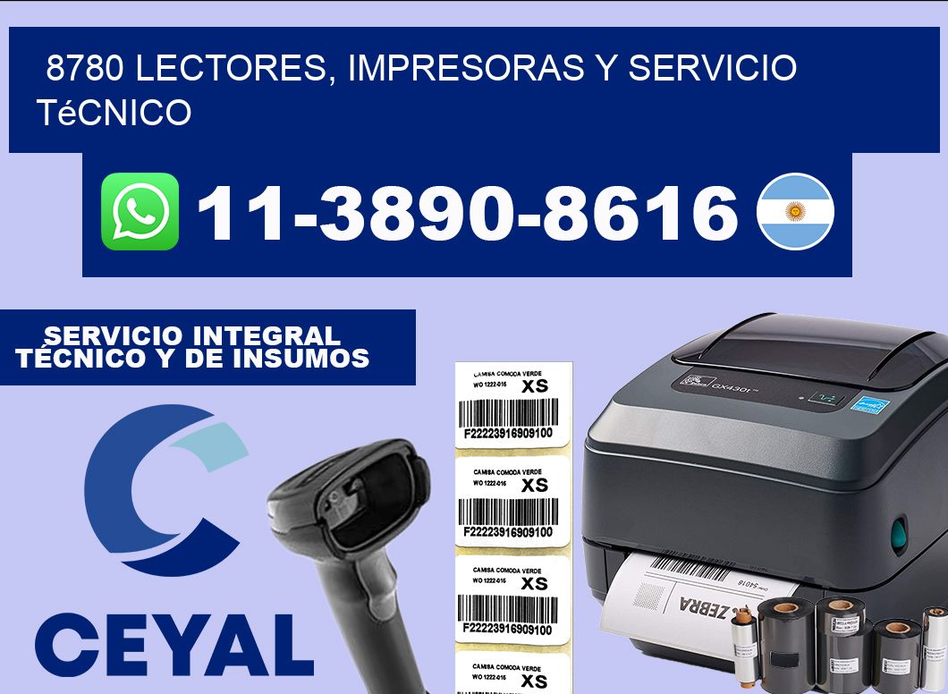 8780 Lectores, Impresoras y Servicio Técnico