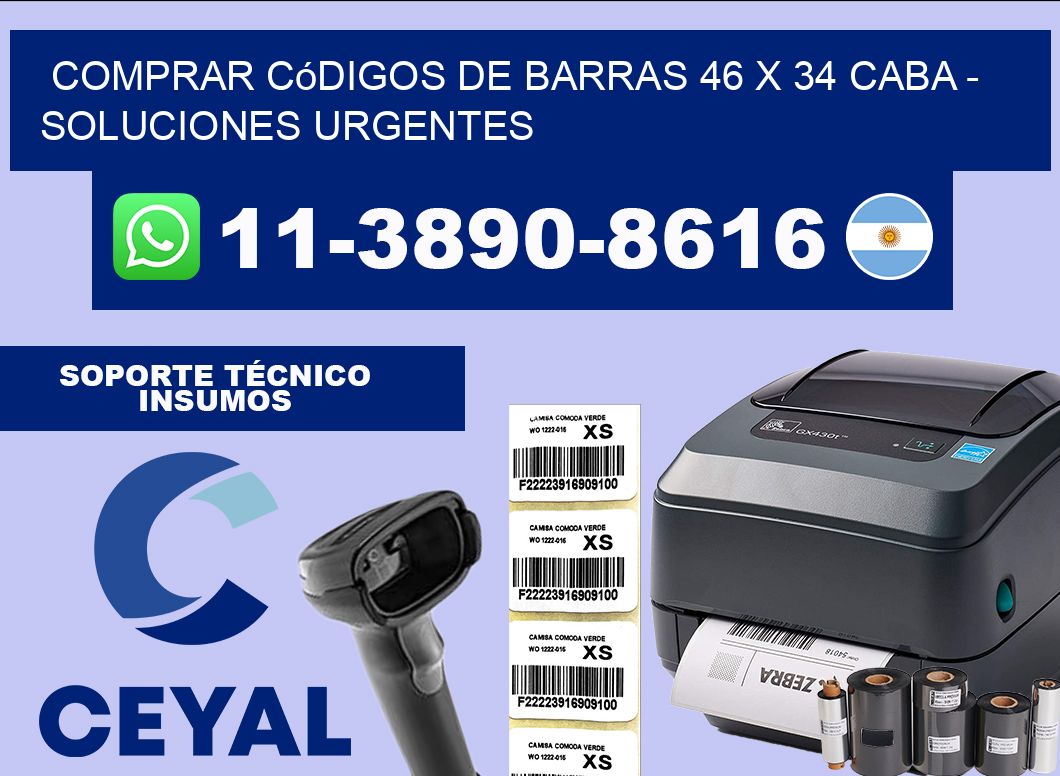 Comprar códigos de barras 46 x 34 CABA – soluciones urgentes