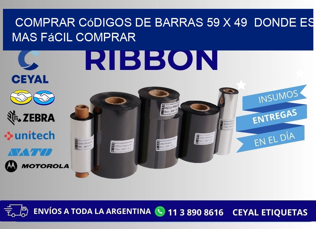 Comprar códigos de barras 59 x 49  Donde es mas fácil comprar