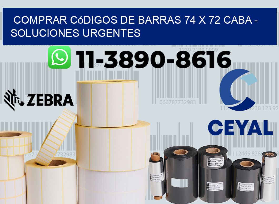 Comprar códigos de barras 74 x 72 CABA - soluciones urgentes