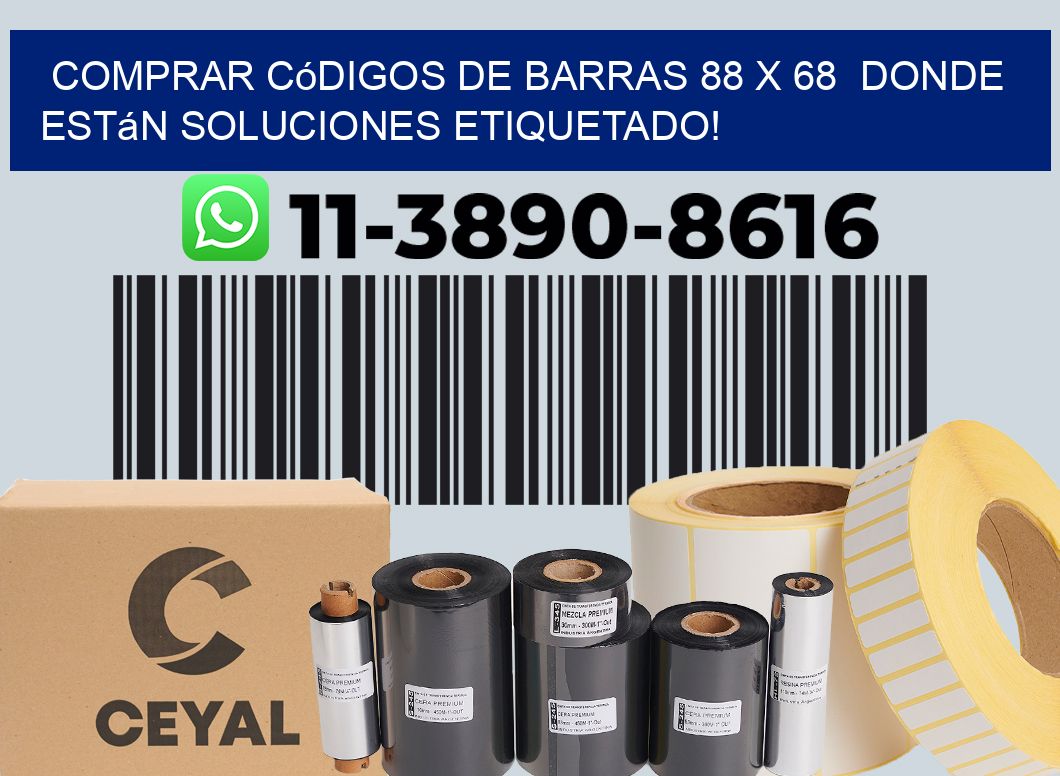 Comprar códigos de barras 88 x 68  donde están soluciones etiquetado!