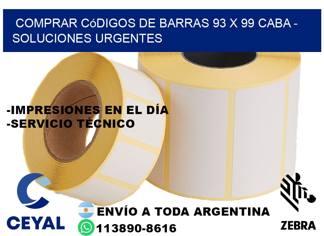 Comprar códigos de barras 93 x 99 CABA - soluciones urgentes