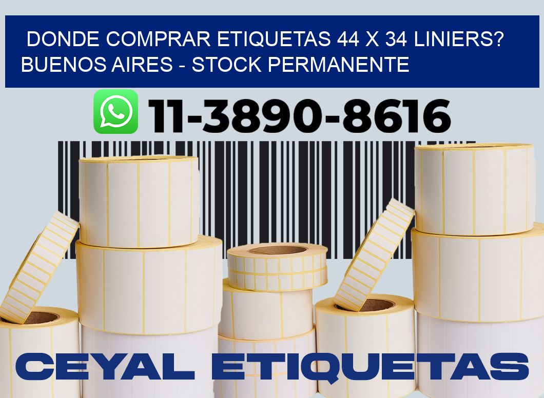 Donde Comprar etiquetas 44 x 34 LINIERS? Buenos Aires - Stock permanente