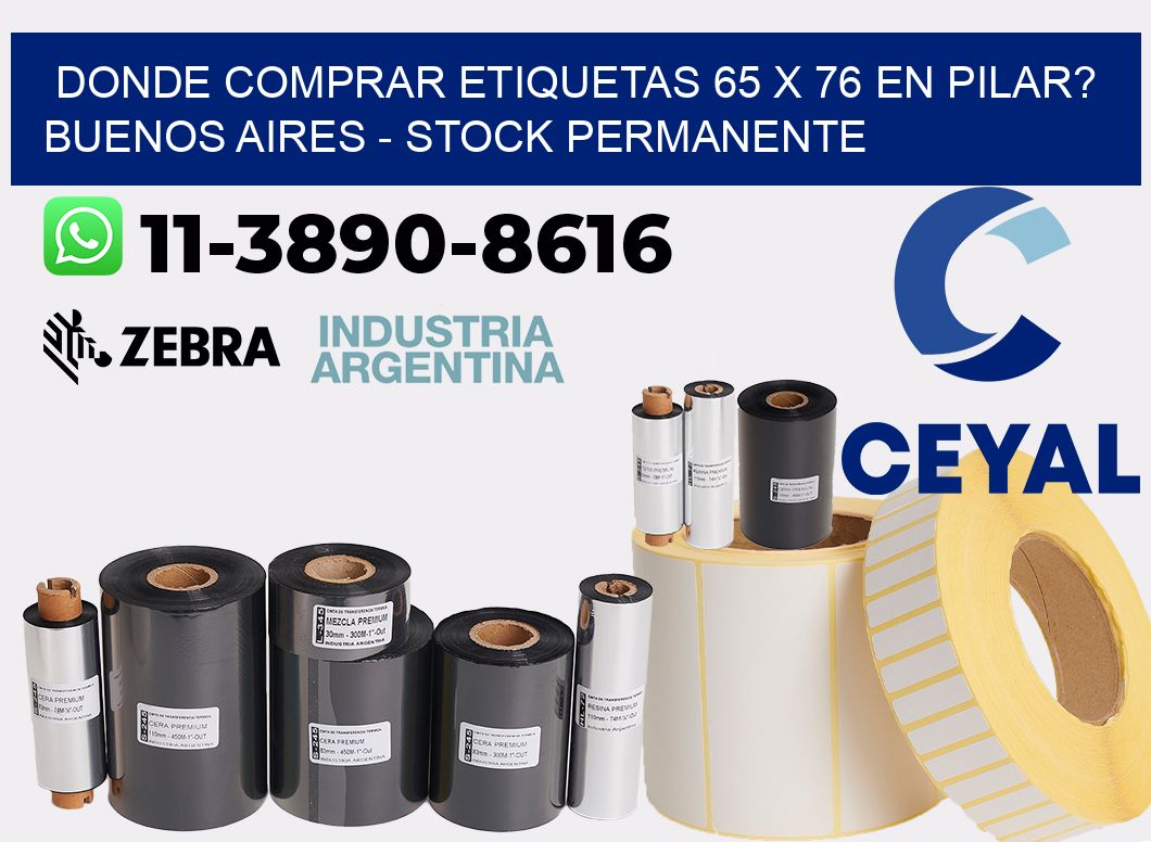 Donde Comprar etiquetas 65 x 76 en PILAR? Buenos Aires - Stock permanente