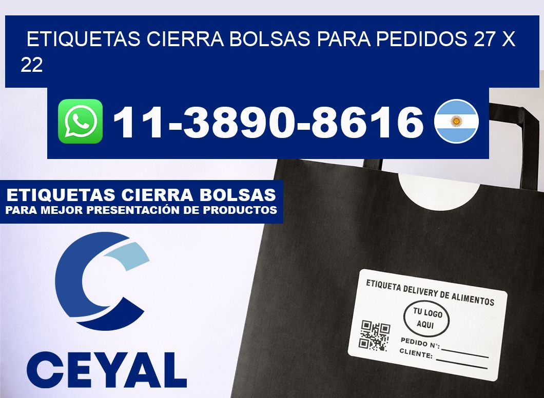 ETIQUETAS CIERRA BOLSAS PARA PEDIDOS 27 x 22