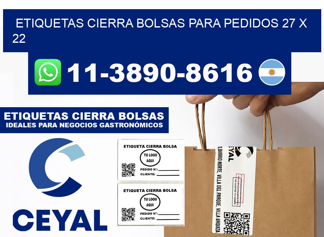 ETIQUETAS CIERRA BOLSAS PARA PEDIDOS 27 x 22