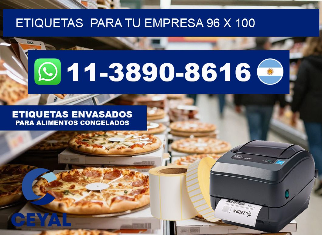 Etiquetas  para tu empresa 96 x 100