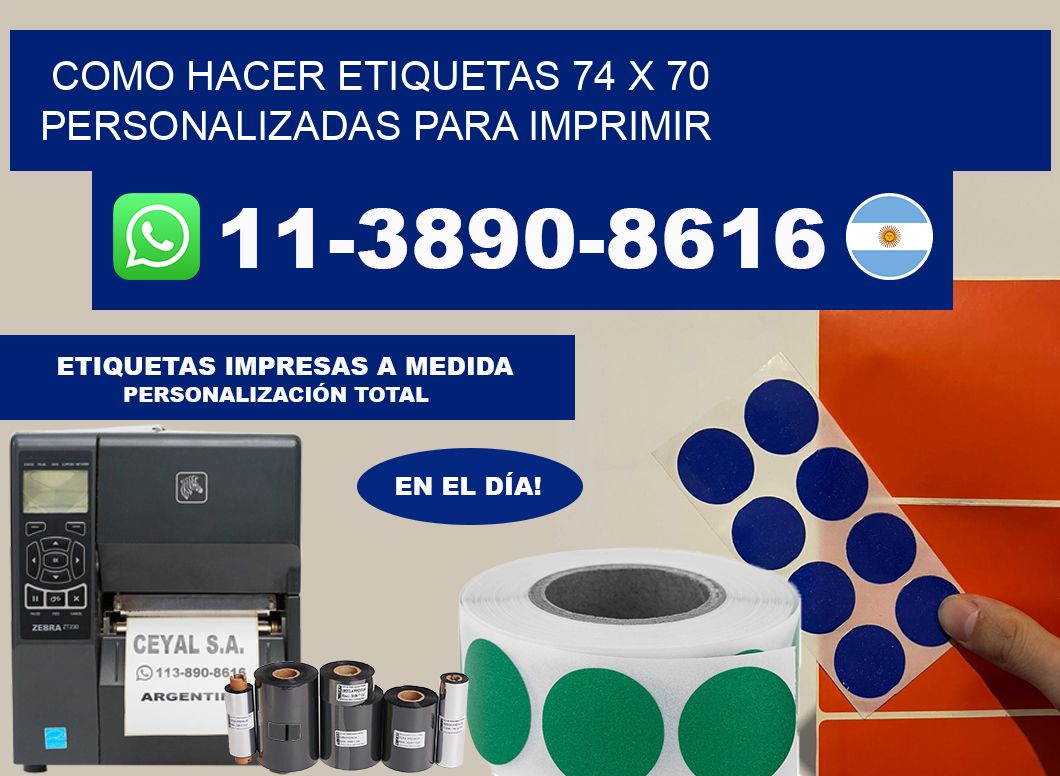como hacer etiquetas 74 x 70 personalizadas para imprimir