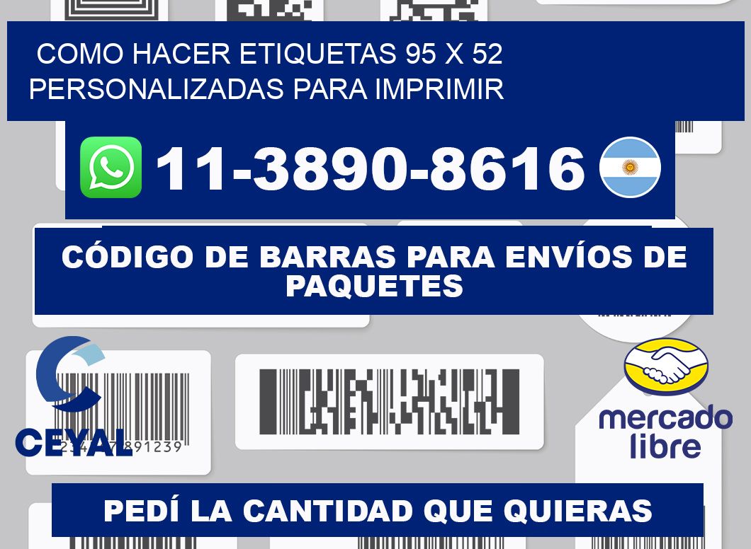 como hacer etiquetas 95 x 52 personalizadas para imprimir