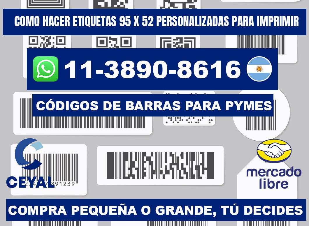 como hacer etiquetas 95 x 52 personalizadas para imprimir