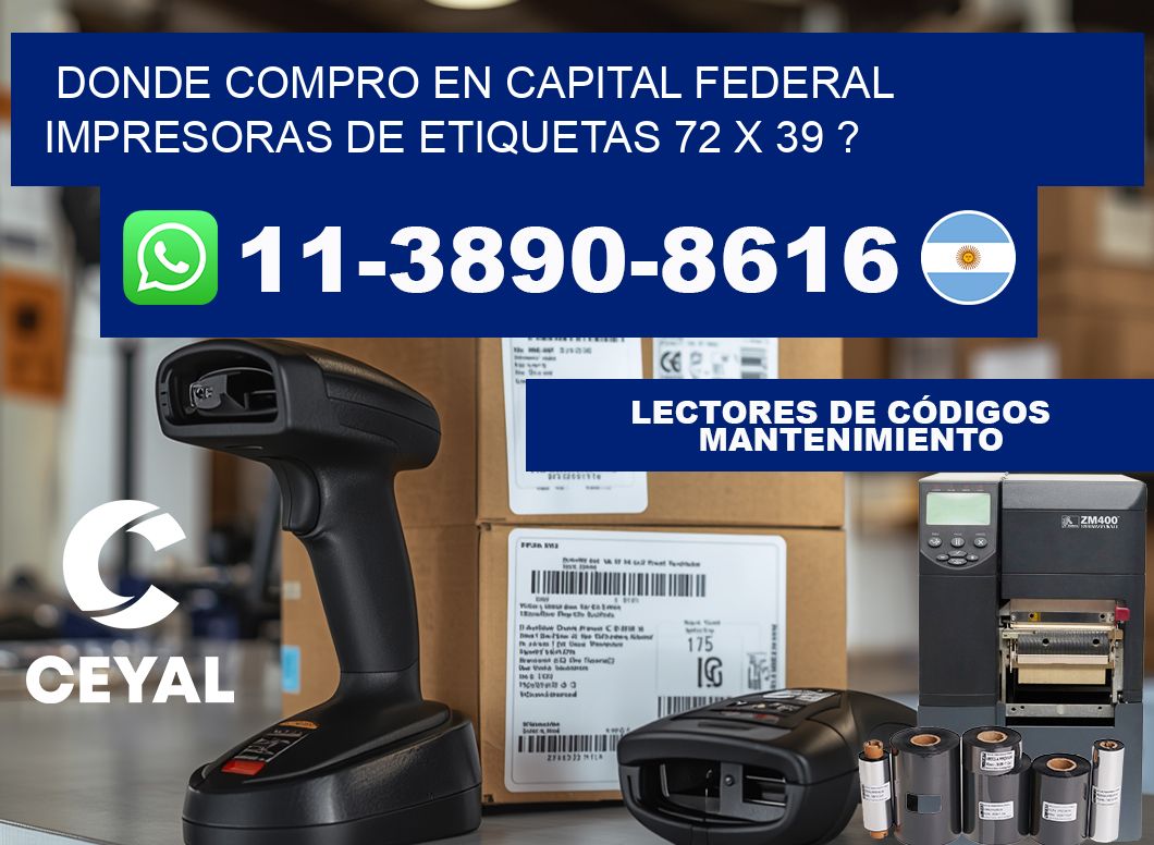 donde compro en capital federal impresoras de etiquetas 72 x 39 ?