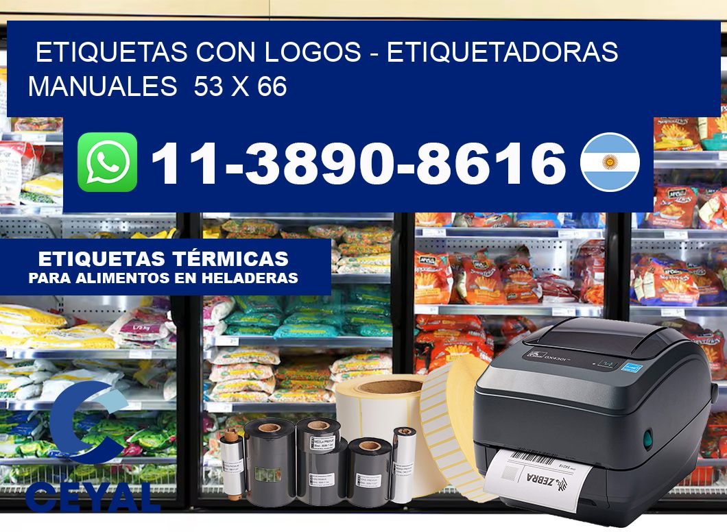 etiquetas con logos – Etiquetadoras Manuales  53 x 66