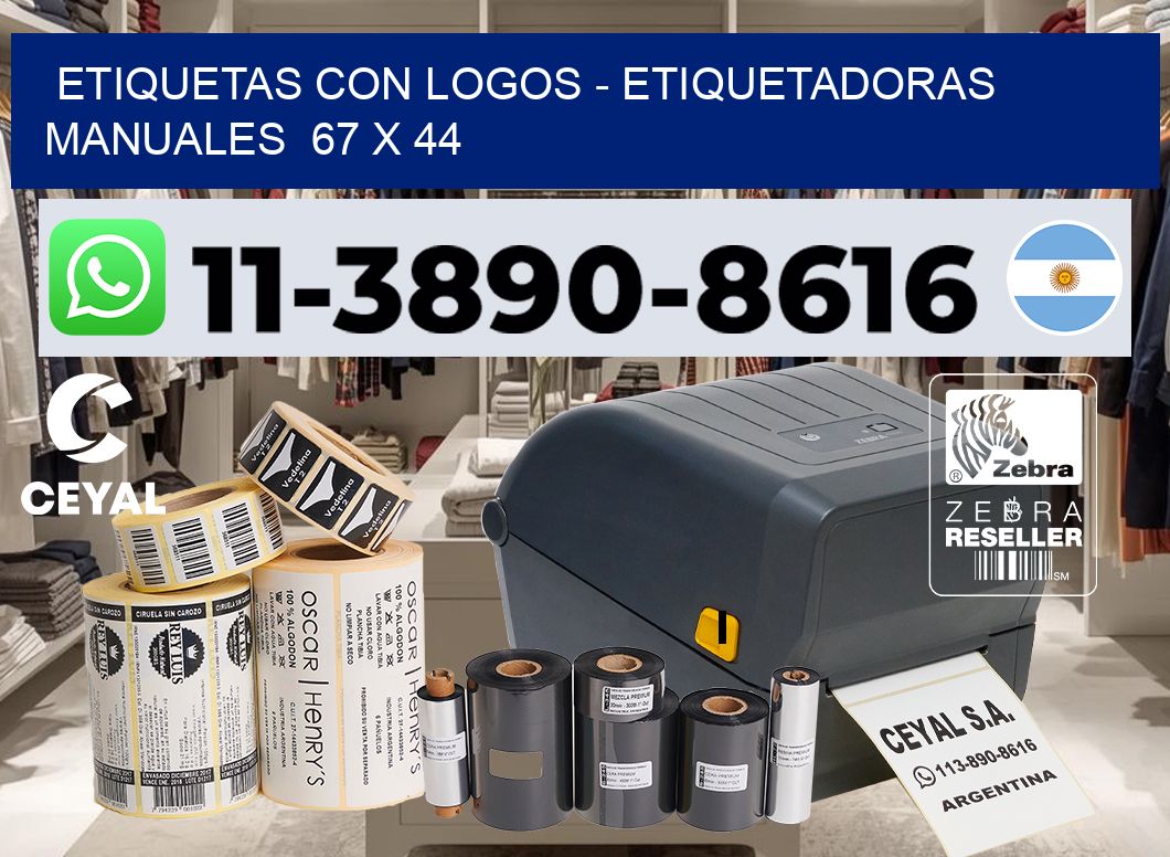 etiquetas con logos – Etiquetadoras Manuales  67 x 44