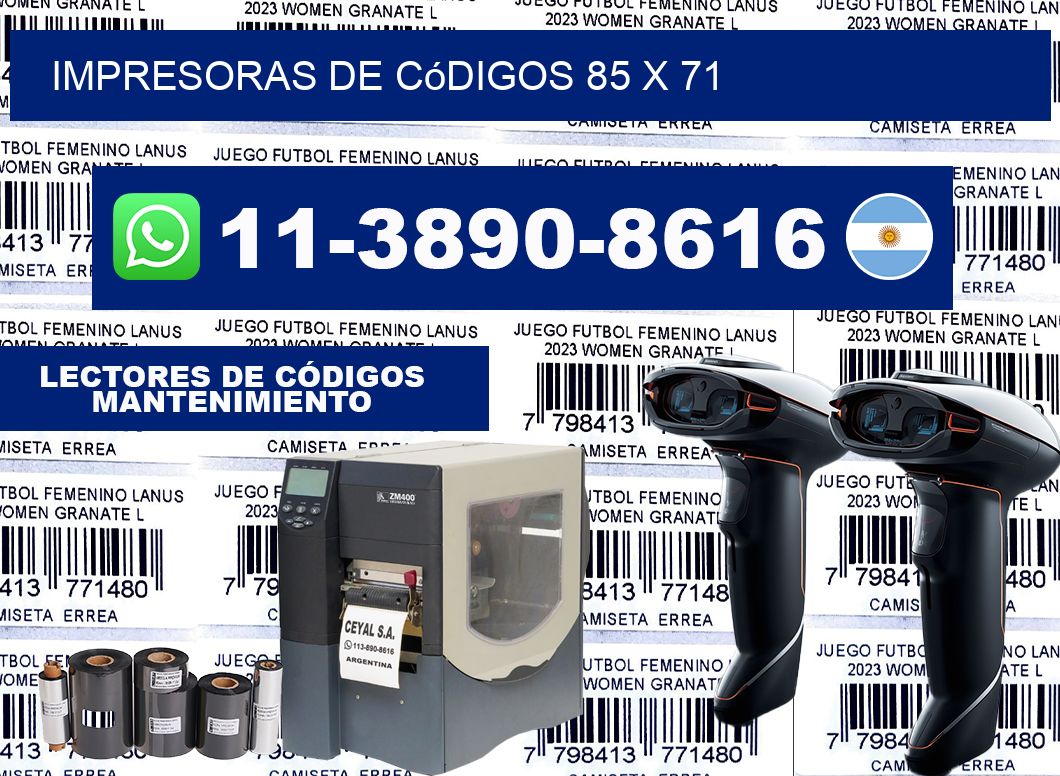 impresoras de códigos 85 x 71