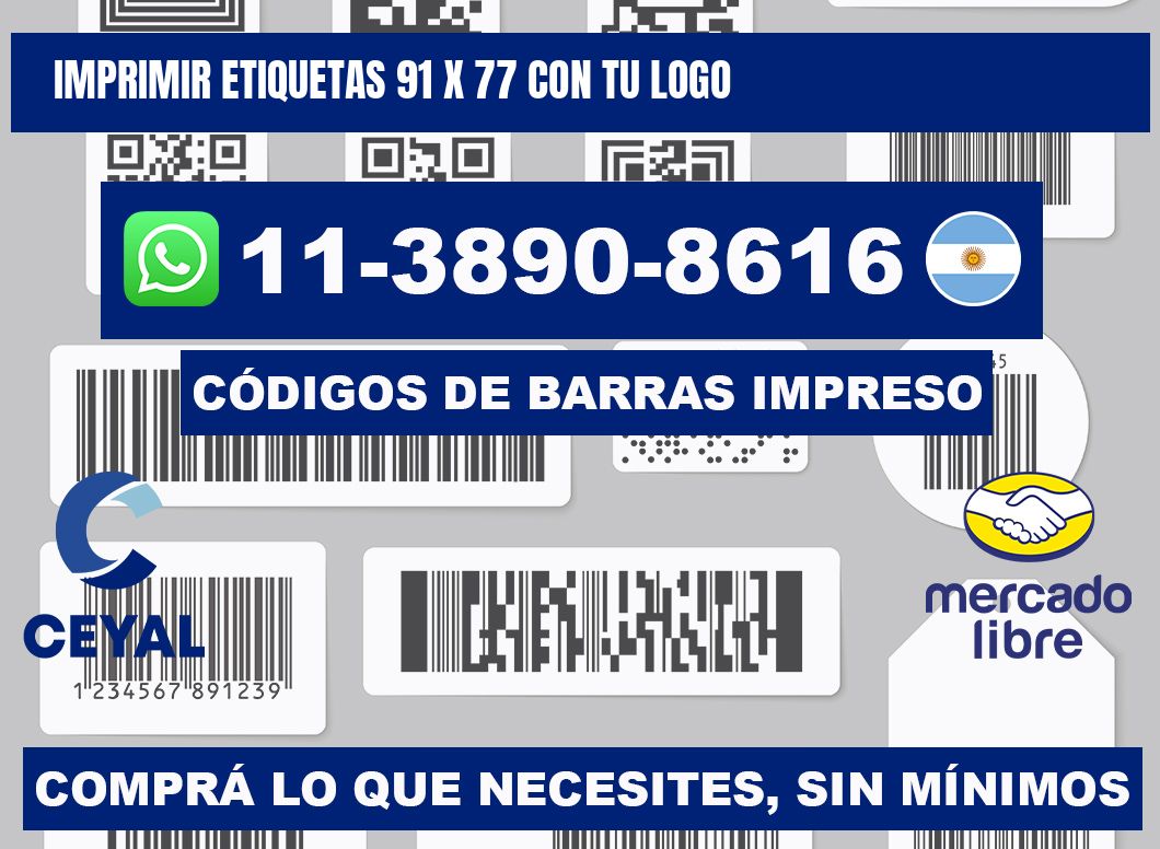 imprimir etiquetas 91 x 77 con tu logo