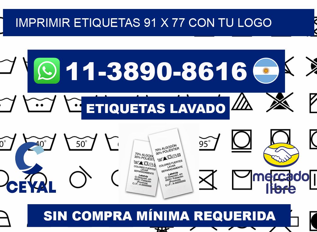 imprimir etiquetas 91 x 77 con tu logo