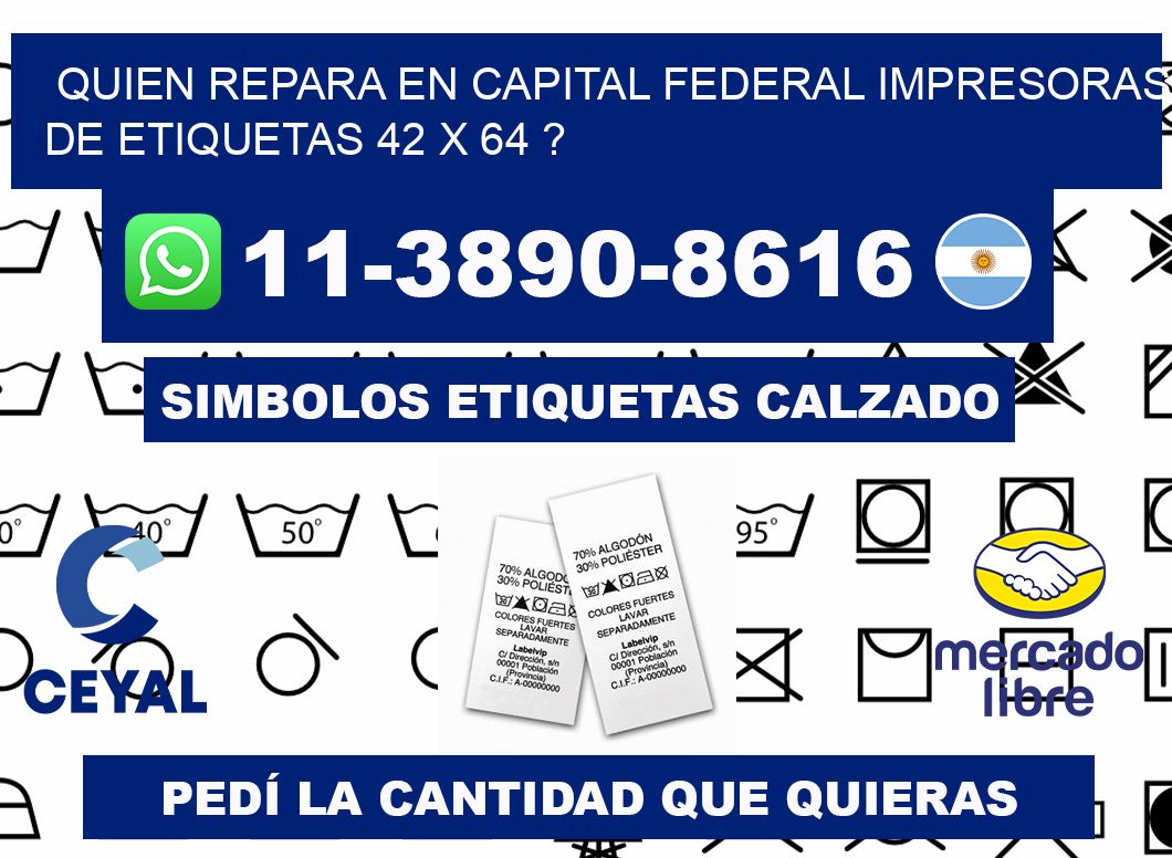 quien repara en capital federal impresoras de etiquetas 42 x 64 ?