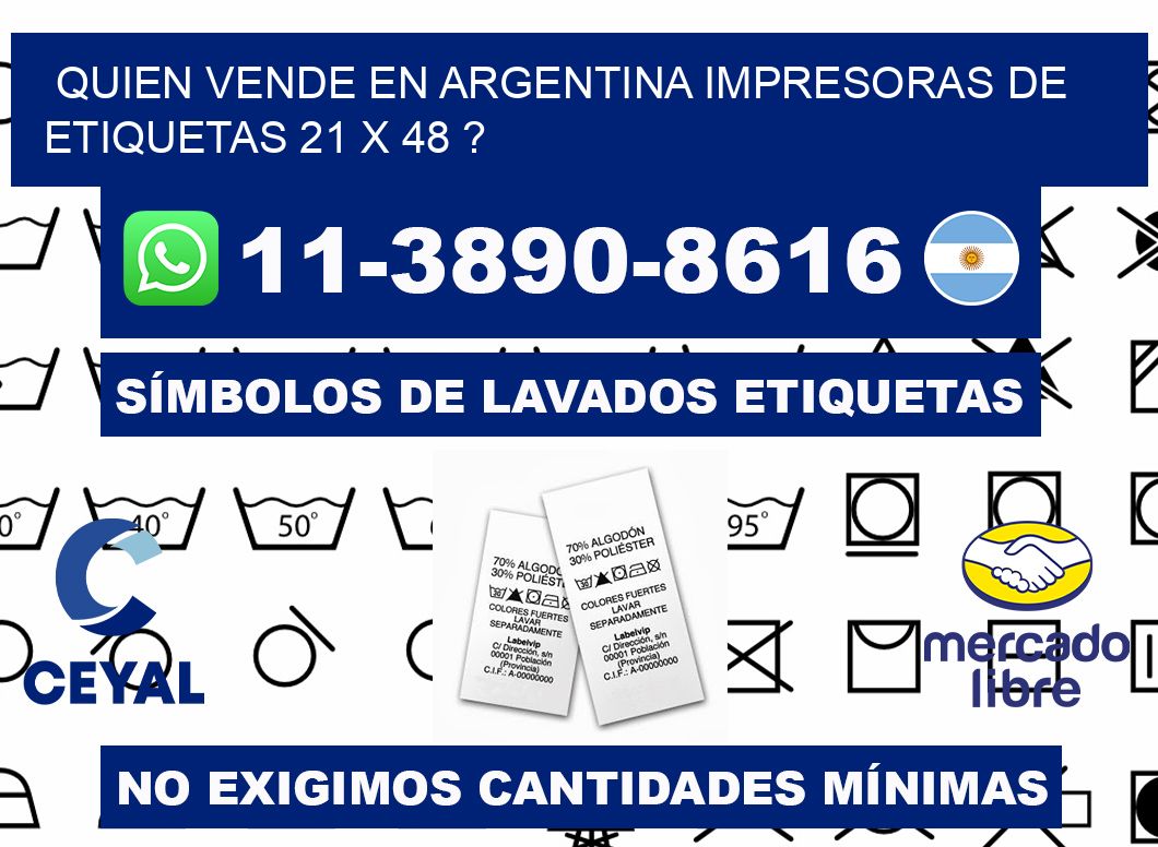 quien vende en argentina impresoras de etiquetas 21 x 48 ?