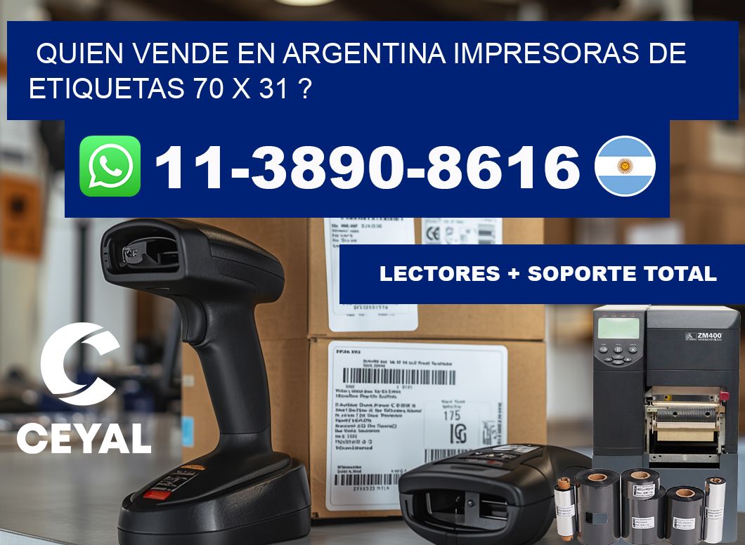 quien vende en argentina impresoras de etiquetas 70 x 31 ?