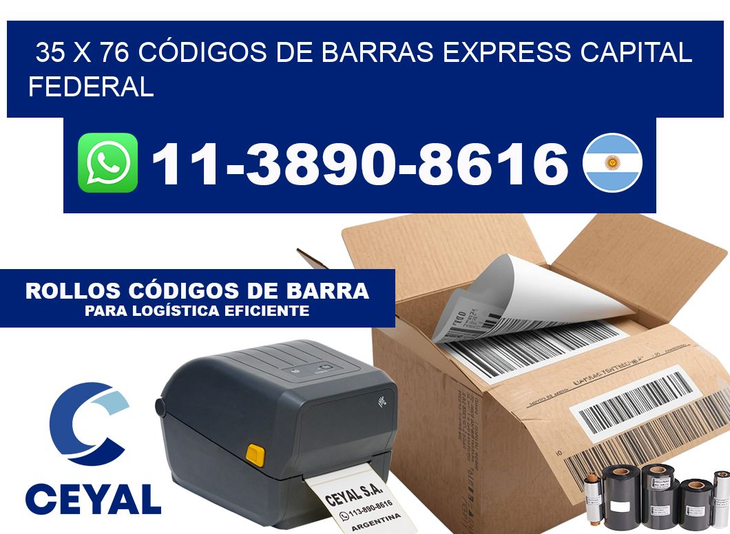 35 x 76 CÓDIGOS DE BARRAS EXPRESS CAPITAL FEDERAL