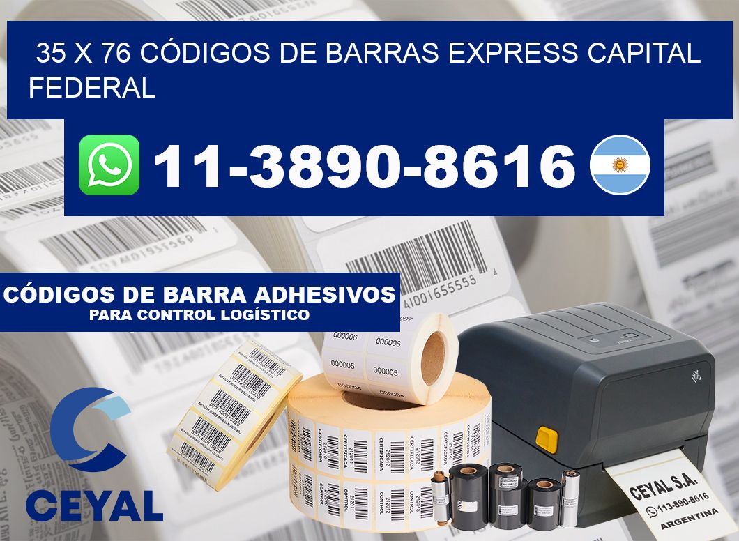 35 x 76 CÓDIGOS DE BARRAS EXPRESS CAPITAL FEDERAL