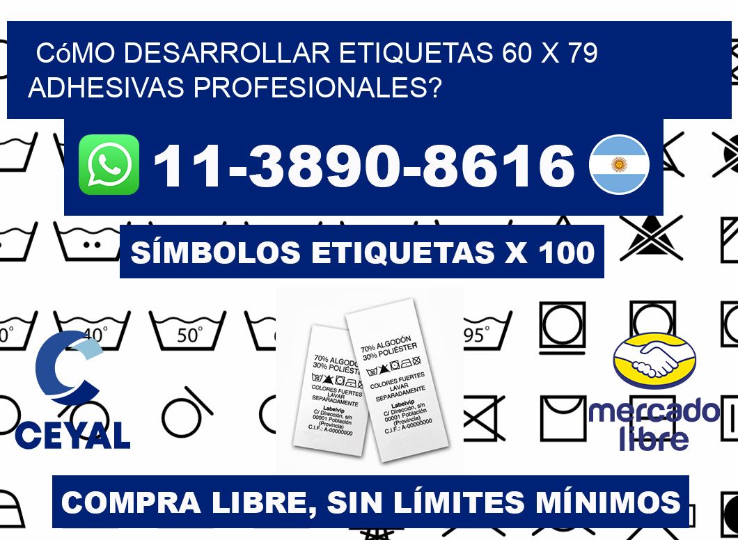 Cómo desarrollar etiquetas 60 x 79 adhesivas profesionales?
