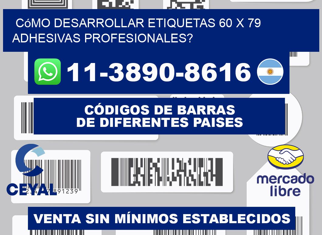 Cómo desarrollar etiquetas 60 x 79 adhesivas profesionales?
