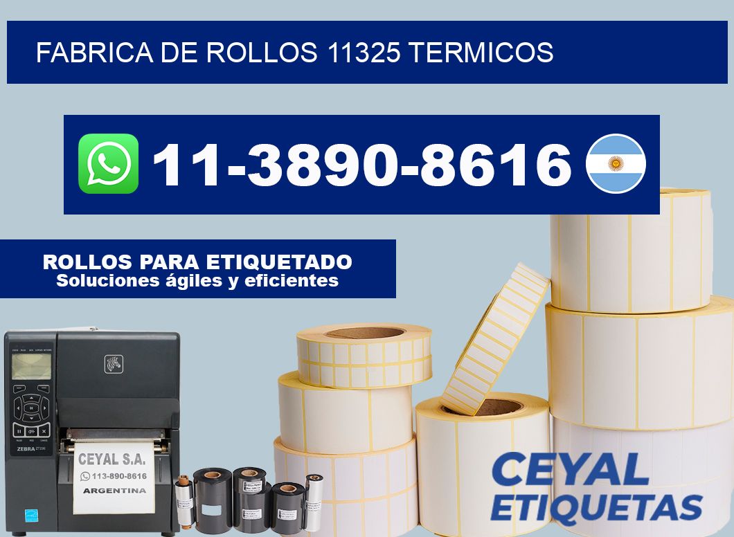 FABRICA DE ROLLOS 11325 TERMICOS